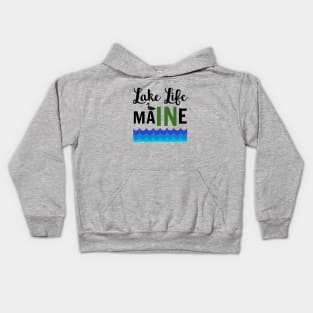 Lake Life in Maine Kids Hoodie